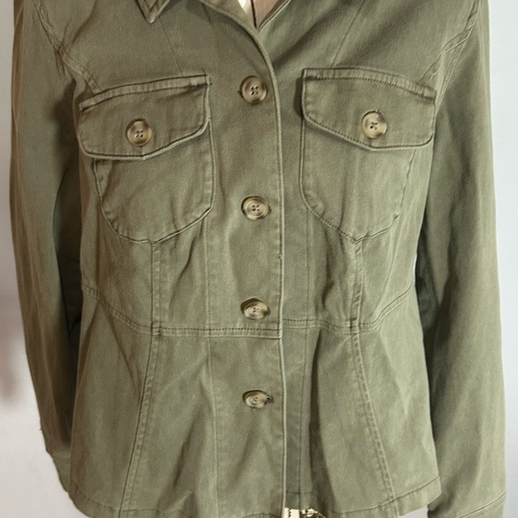 Torrid Utility Jacket in Olive New with tags. Med/ Large 10 - Picture 2 of 8